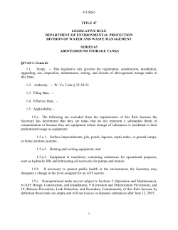 title 47 legislative rule department of environmental protection