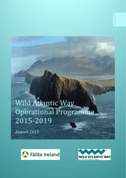 Wild Atlantic Way Operational Programme 2015-2019