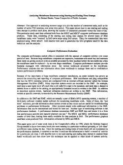 Analyzing Mainframe Resources using Starting and Ending Time