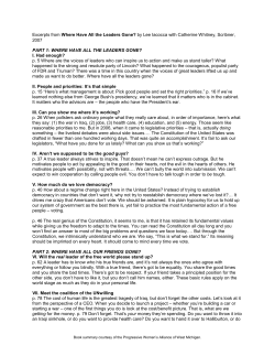 Excerpts from Where Have All the Leaders Gone? by Lee Iacocca