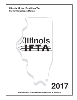 Illinois Motor Fuel Use Tax Carrier Compliance Manual