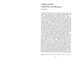 Gallina and Pitt: Similarities and Differences