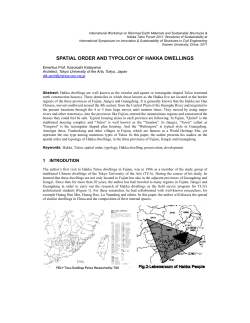 spatial order and typology of hakka dwellings
