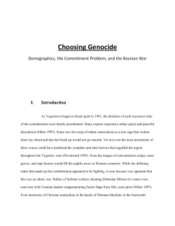 Choosing Genocide - UT College of Liberal Arts