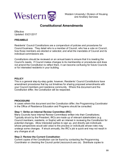 How to Amend Your Constitution