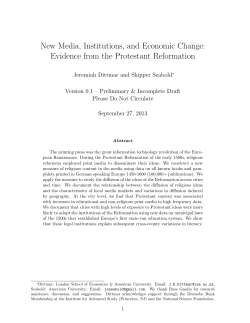 New Media, Institutions, and Economic Change: Evidence from the
