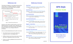 APA Style - Merritt College