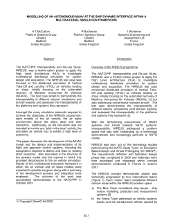 35.1 MODELLING OF AN AUTONOMOUS MUAV AT THE SHIP