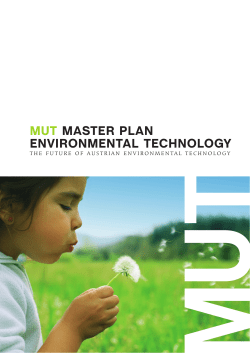 mut master plan environmental technology