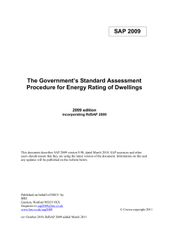 SAP 2009_9-90 March 2010 with RdSAP March 2011
