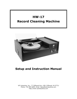 HW-17 Record - Audio Advisor