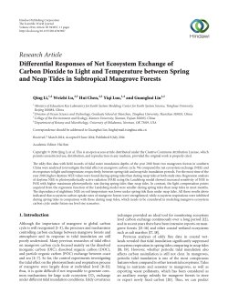 Differential Responses of Net Ecosystem Exchange of Carbon