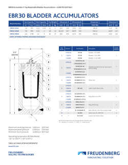 EBR30 BLADDER ACCUMULATORS