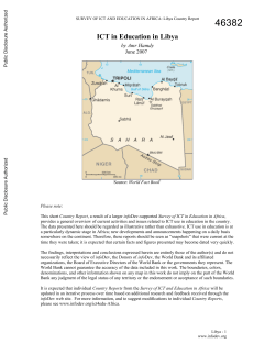 ICT in Education in Libya - Open Knowledge Repository
