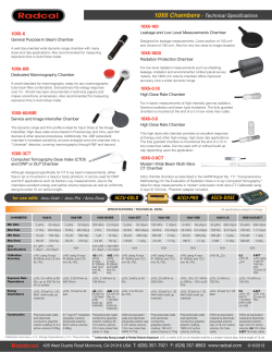 10X6 Chambers - Technical Specifications ACCU