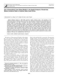 Use of Generalized Linear Mixed Models in the