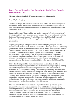 Forget Fracture Networks - How Groundwater Really Flows Through