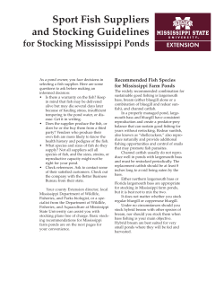 P2525 Sport Fish Suppliers And Stocking Guidelines For Stocking