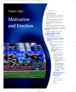 Motivation and Emotion - McGraw Hill Higher Education