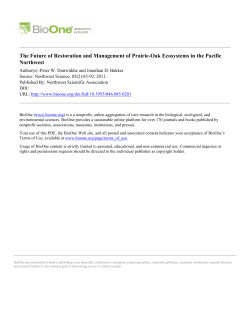 The Future of Restoration and Management of Prairie