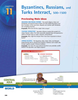Byzantines, Russians, and Turks Interact, 500-1500