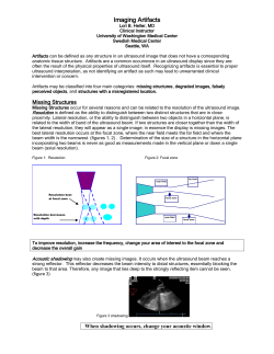 Artifacts of Ultrasound