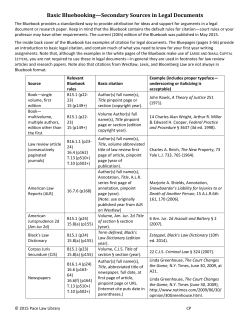 Basic Bluebooking&mdash;Secondary Sources in