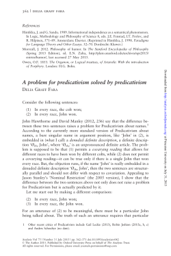 A Problem for Predicativism Solved by