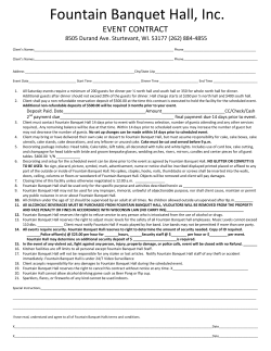 Fountain Banquet Hall, Inc.