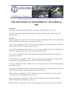 for the weeks of september 26&mdash;october 16, 2007 - CMS