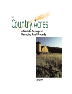 Country Acres: A Guide to Buying and Managing Rural Property