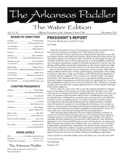 The Water Edition - Arkansas Canoe Club
