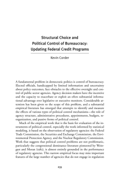 Structural Choice and Political Control of Bureaucracy: Updating