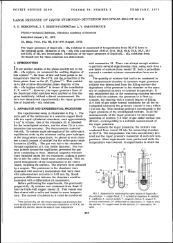 VAPOR PRESSURE OF LIQUID HYDROGEN-DEUTERIUM