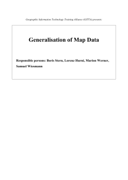 Generalisation of Map Data - GITTA