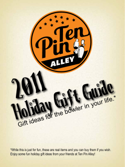 Gift ideas for the bowler in your life.*