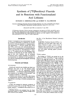 Synthesis of [18F]Perchloryl Fluoride and its Reactions