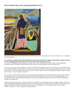 Reading Further: Harriet Tubman Moses of the Underground