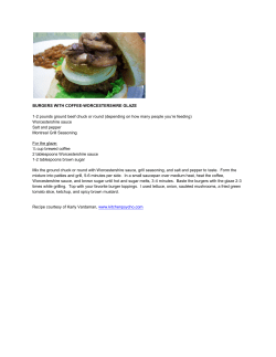 BURGERS WITH COFFEE-WORCESTERSHIRE GLAZE 1