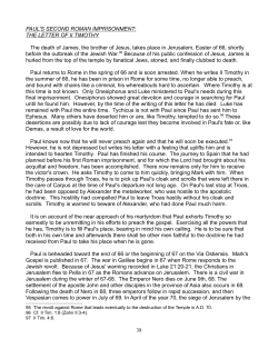 PAUL`S SECOND ROMAN IMPRISONMENT