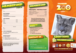 MEMBERSHIP - Exmoor Zoo