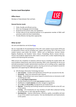 Service Level Description