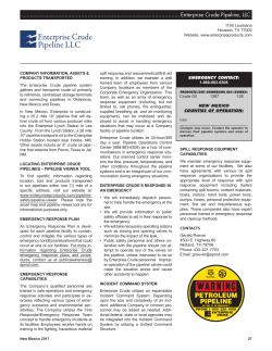 Enterprise Crude Pipeline, LLC - New Mexico Pipeline Awareness