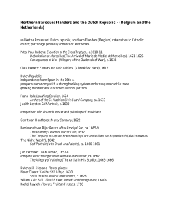Flemish and Dutch baroque slide list