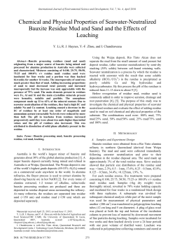 Chemical and Physical Properties of Seawater