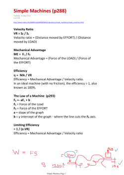Simple Machines (p288)