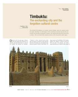 Timbuktu - Islamic Tourism Magazine