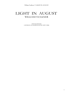 Light in August - Ignacio Darnaude