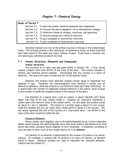 Chapter 7: Chemical Energy