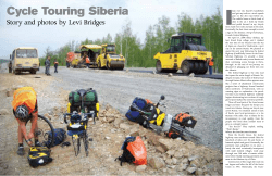 Cycle Touring Siberia - Adventure Cycling Association